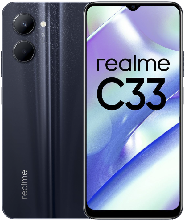 Купить Смартфон realme C33 3/32 ГБ RU, Dual nano SIM, черный